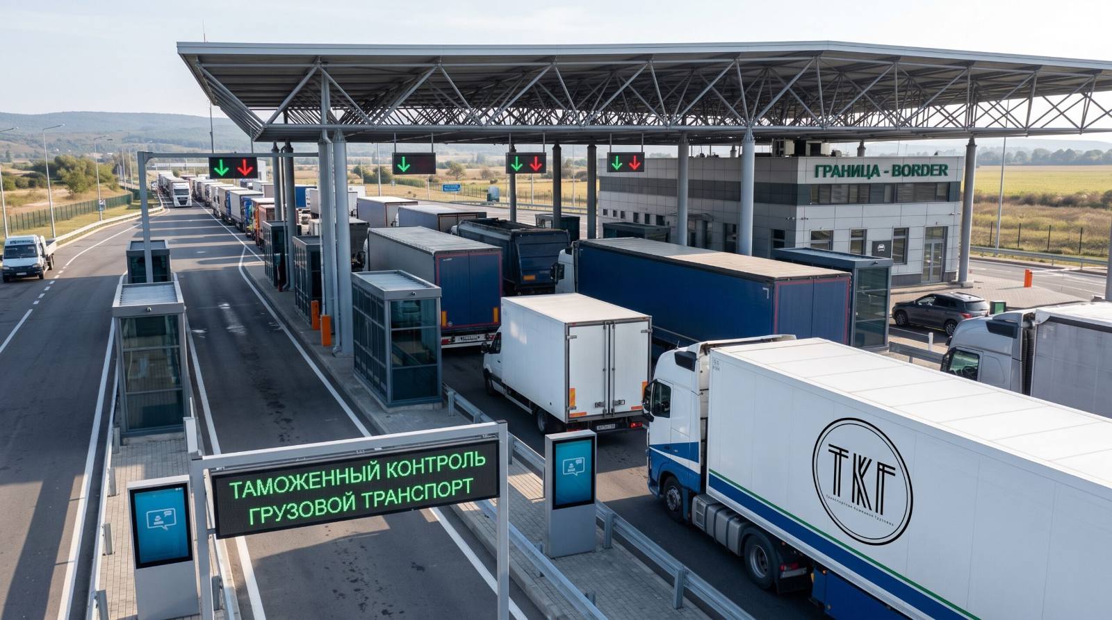 Предварительное уведомление на автомобильных пунктах пропуска: Минтранс готовит эксперимент